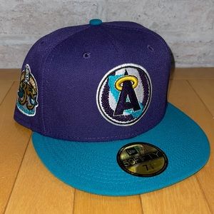 New Era 59Fifty Anaheim Angels Fitted Hat Size 7 3/8 Grey UV 35th Side Patch